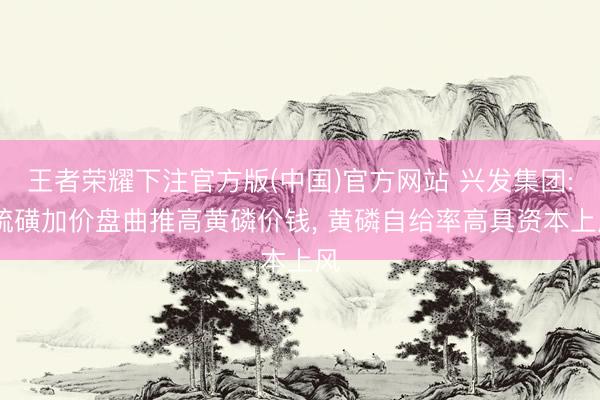 王者荣耀下注官方版(中国)官方网站 兴发集团: 硫磺加价盘曲推高黄磷价钱， 黄磷自给率高具资本上风