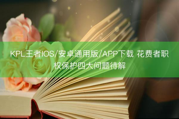 KPL王者IOS/安卓通用版/APP下载 花费者职权保护四大问题待解